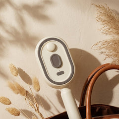 Comb flat lay with control buttons