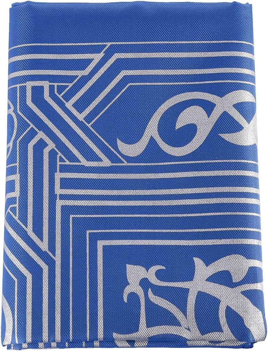 Travel prayer mat in use outdoors