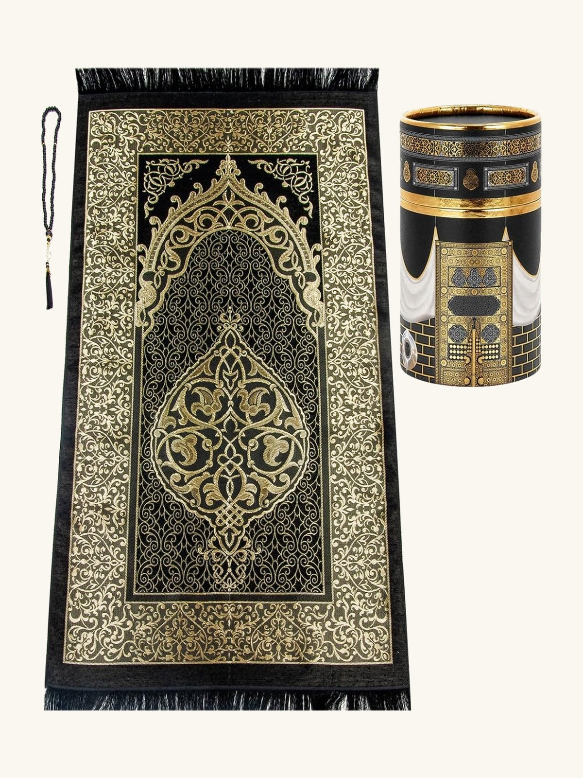 Premium prayer mat and tasbih gift set