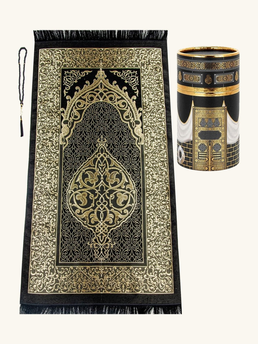 Premium prayer mat and tasbih gift set