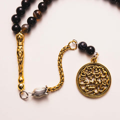 Agate tasbih tassel detail